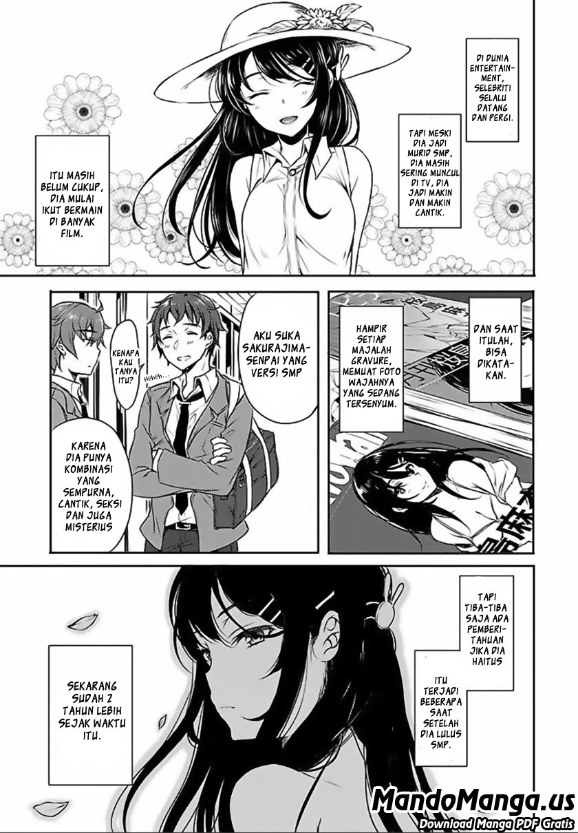 Seishun Buta Yarou wa Bunny Girl-senpai no Yume wo Minai chapter 1
